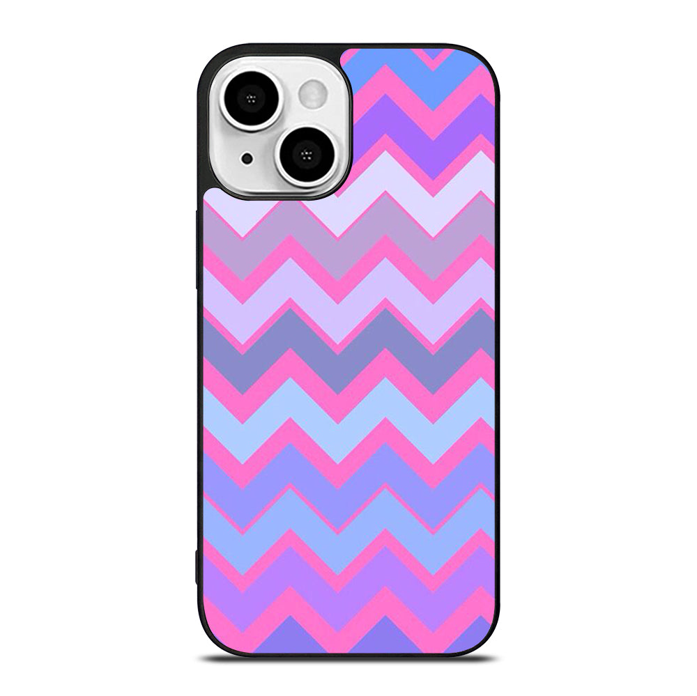 OMBRE PASTEL CHEVRON 5 iPhone 13 Mini Case Cover