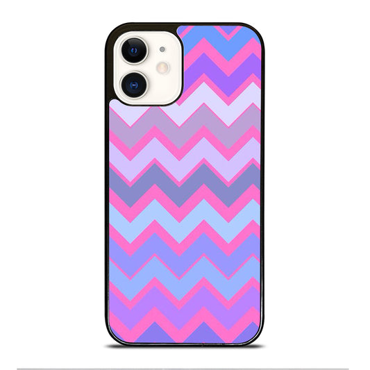 OMBRE PASTEL CHEVRON 5 iPhone 12 Case Cover