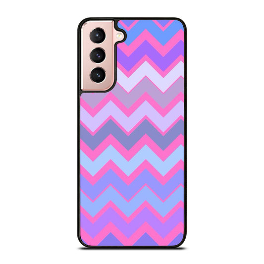 OMBRE PASTEL CHEVRON 5 Samsung Galaxy S21 Case Cover