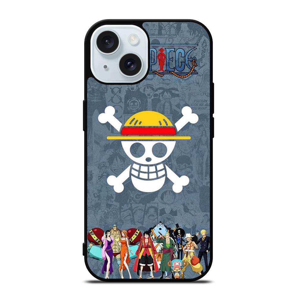 ONE PIECE CHARACTER LOGO 3 iPhone 15 Case Cover