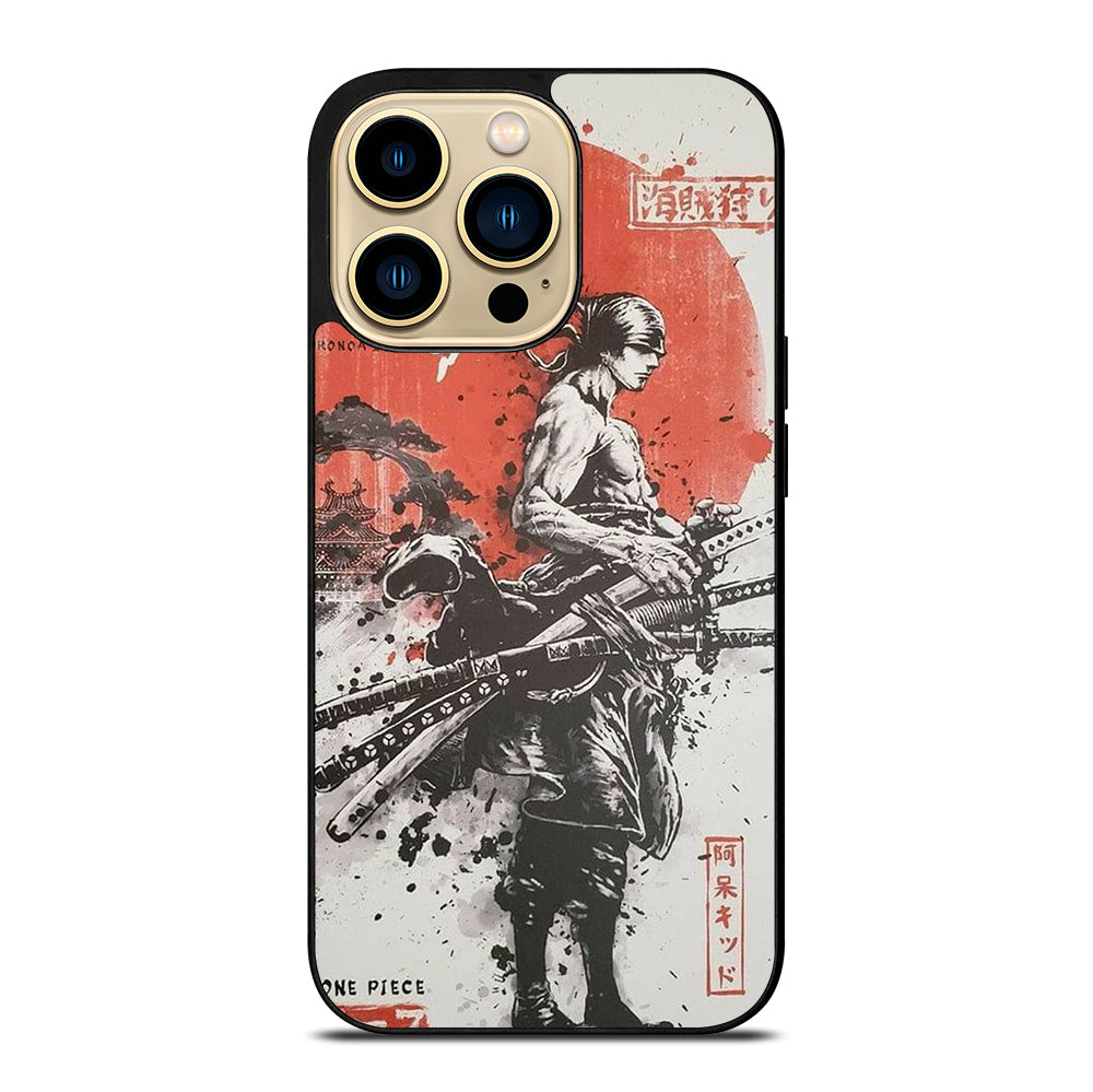 ONE PIECE ZORO ART ANIME iPhone 14 Pro Max Case Cover