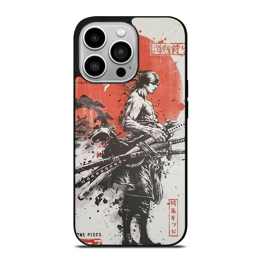 ONE PIECE ZORO ART ANIME iPhone 14 Pro Case Cover