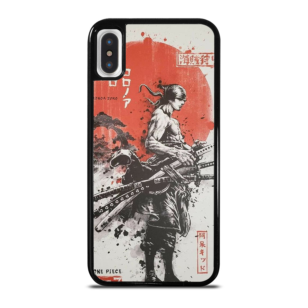ONE PIECE ZORO ART ANIME iPhone X / XS Case Cover