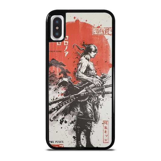 ONE PIECE ZORO ART ANIME iPhone X / XS Case Cover