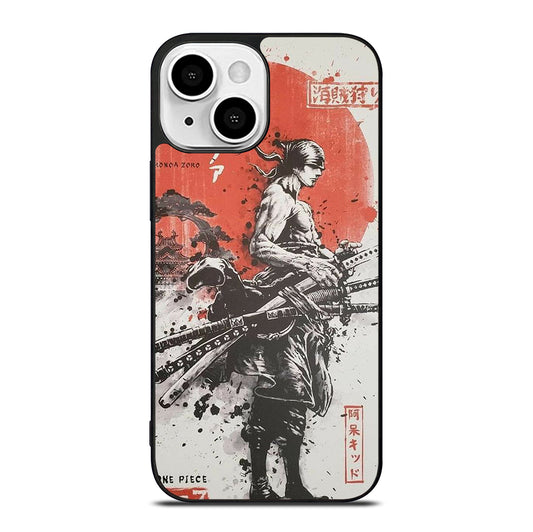 ONE PIECE ZORO ART ANIME iPhone 13 Mini Case Cover