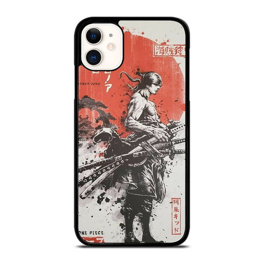 ONE PIECE ZORO ART ANIME iPhone 11 Case Cover
