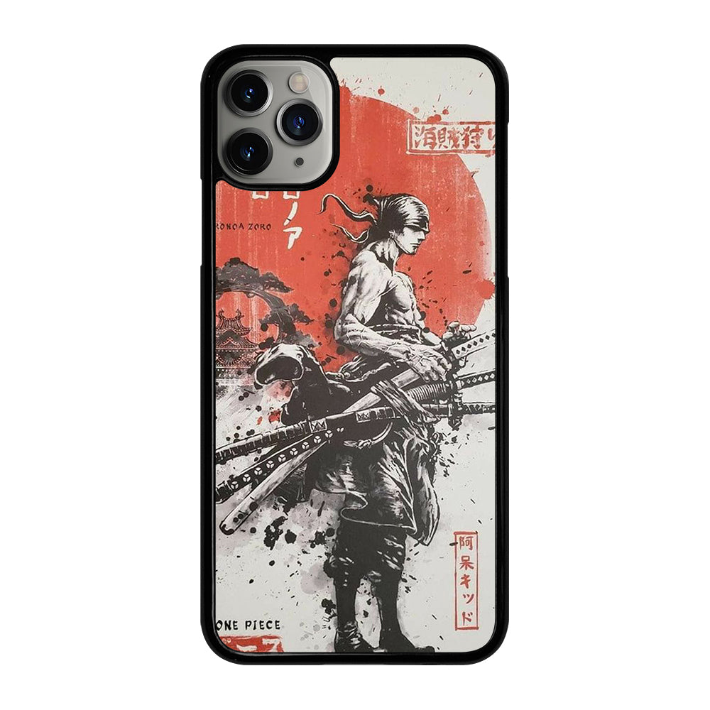 ONE PIECE ZORO ART ANIME iPhone 11 Pro Max Case Cover