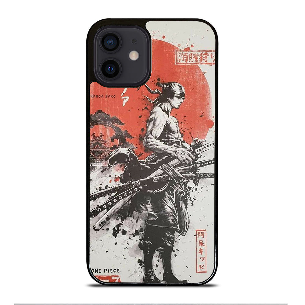 ONE PIECE ZORO ART ANIME iPhone 12 Mini Case Cover
