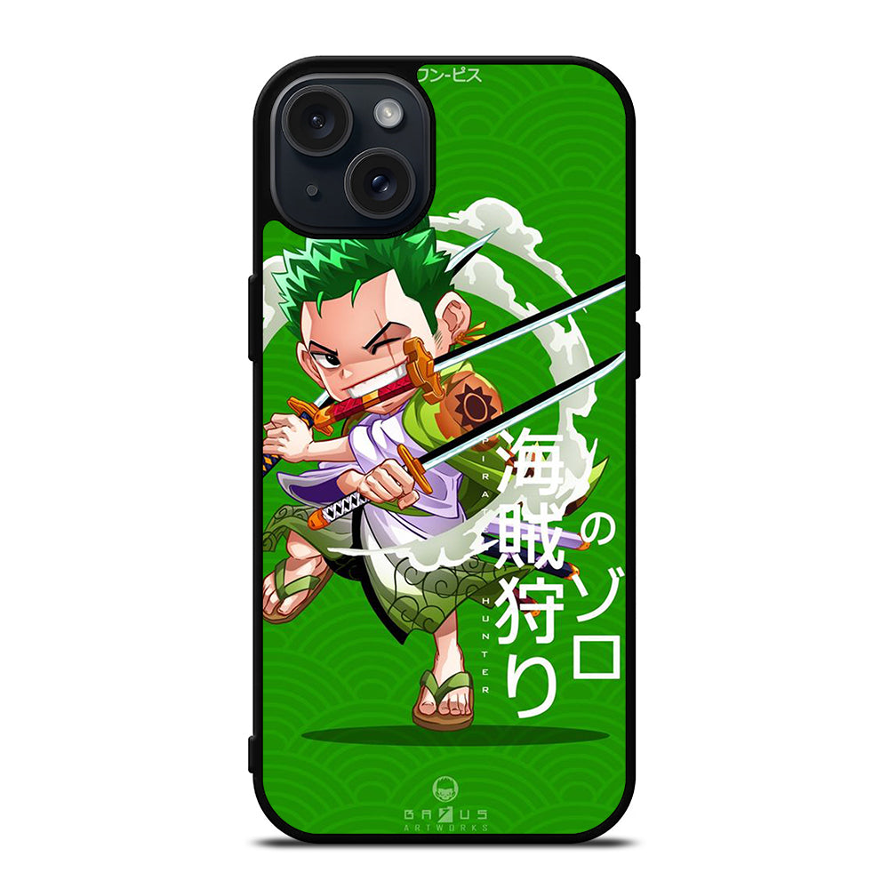 ONE PIECE ZORO CHIBI iPhone 15 Plus Case Cover