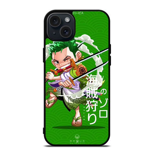 ONE PIECE ZORO CHIBI iPhone 15 Plus Case Cover