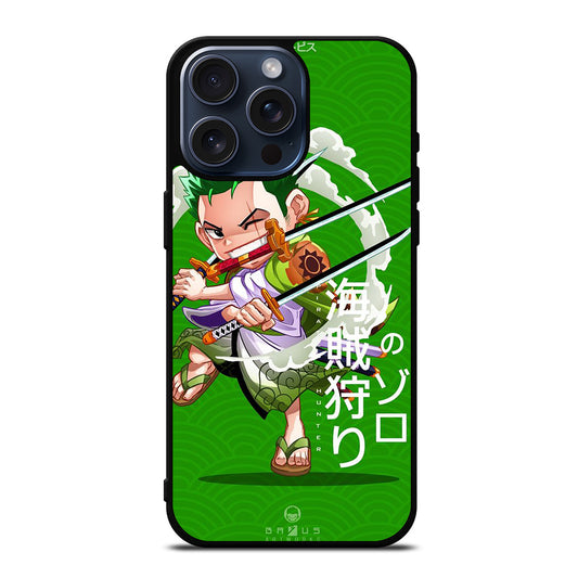 ONE PIECE ZORO CHIBI iPhone 15 Pro Max Case Cover
