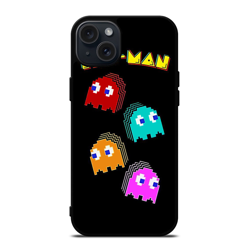 PAC MAN GHOST CARTOON iPhone 15 Plus Case Cover