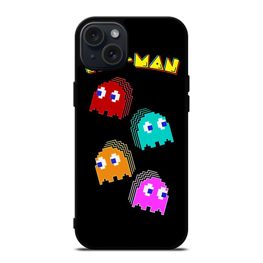 PAC MAN GHOST CARTOON iPhone 15 Plus Case Cover