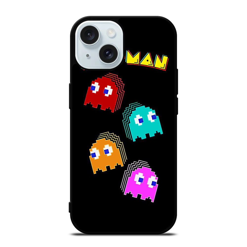 PAC MAN GHOST CARTOON iPhone 15 Case Cover