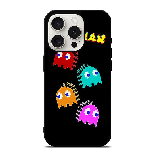 PAC MAN GHOST CARTOON iPhone 15 Pro Case Cover