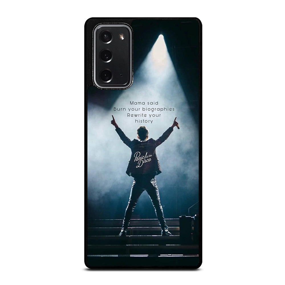 PANIC AT THE DISCO QUOTE Samsung Galaxy Note 20 Case Cover