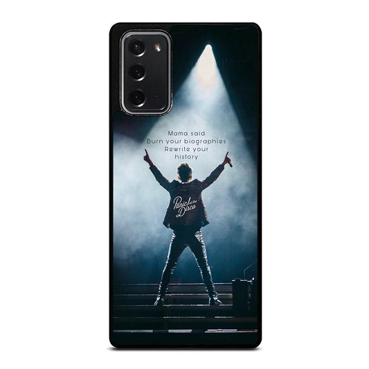 PANIC AT THE DISCO QUOTE Samsung Galaxy Note 20 Case Cover