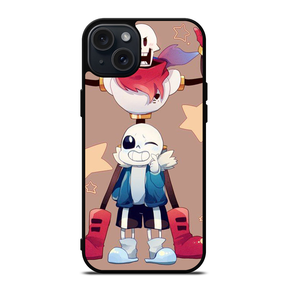 PAPYRUS AND SANS UNDERTALE 2 iPhone 15 Plus Case Cover