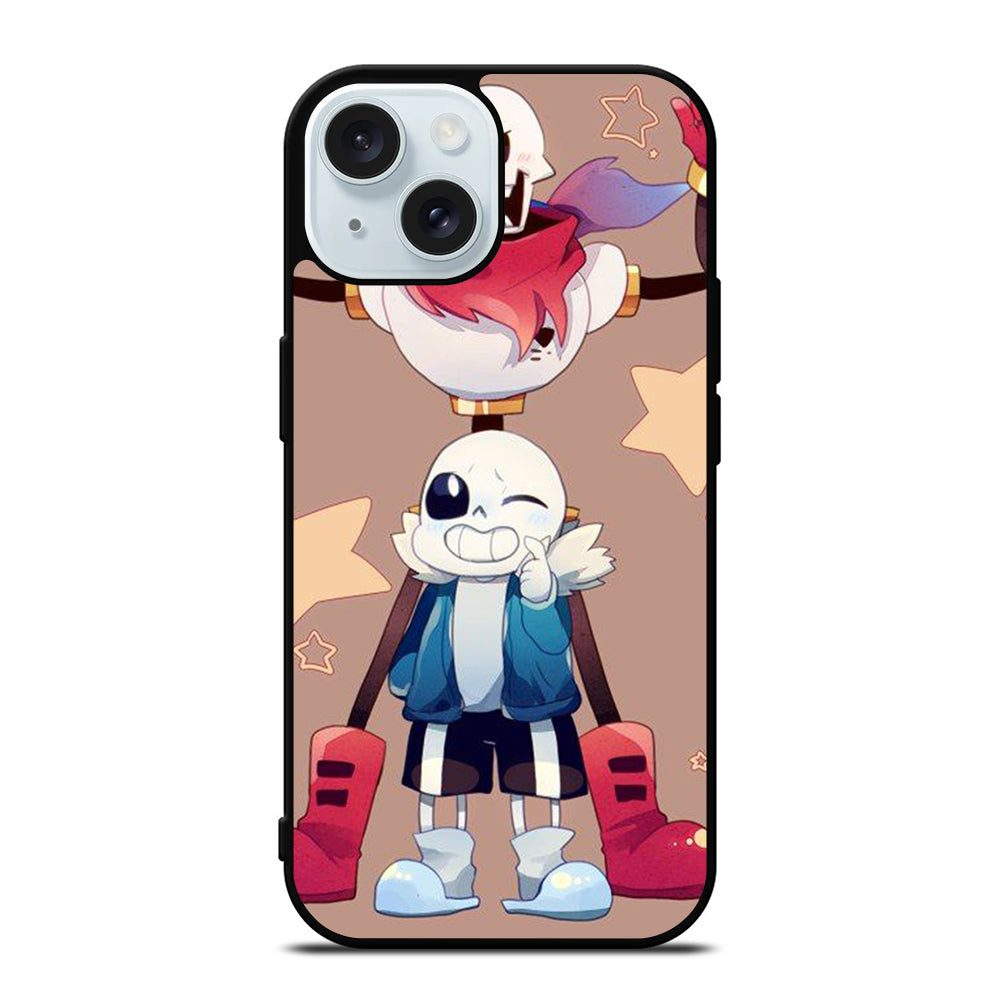 PAPYRUS AND SANS UNDERTALE 2 iPhone 15 Case Cover