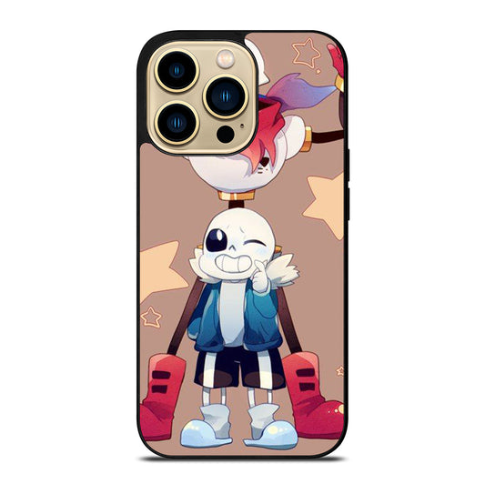 PAPYRUS AND SANS UNDERTALE 2 iPhone 14 Pro Max Case Cover