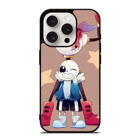 PAPYRUS AND SANS UNDERTALE 2 iPhone 15 Pro Case Cover