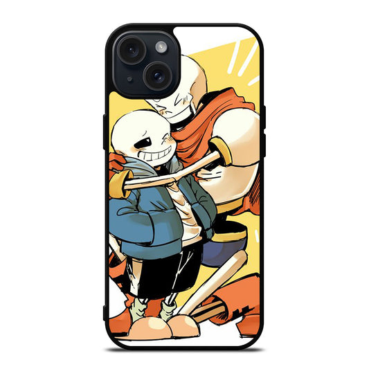 PAPYRUS AND SANS UNDERTALE 3 iPhone 15 Plus Case Cover