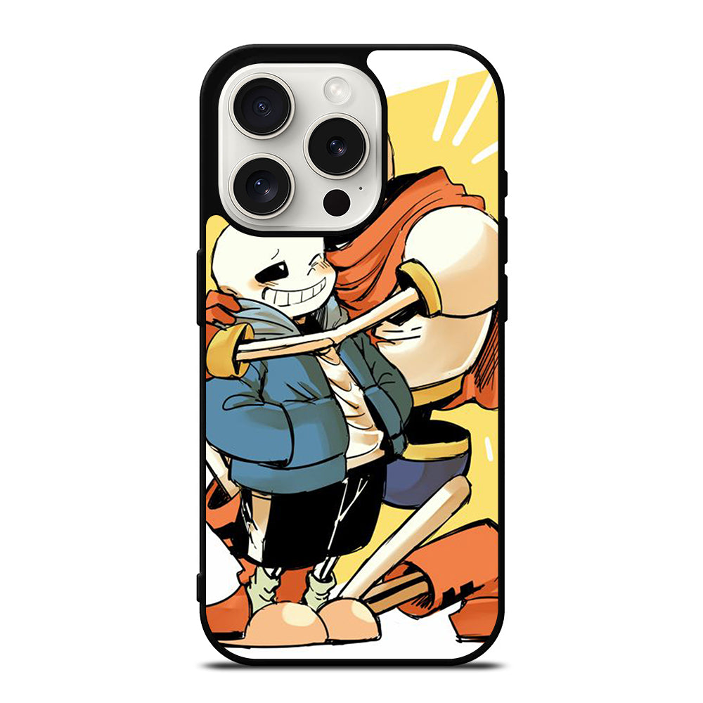 PAPYRUS AND SANS UNDERTALE 3 iPhone 15 Pro Case Cover