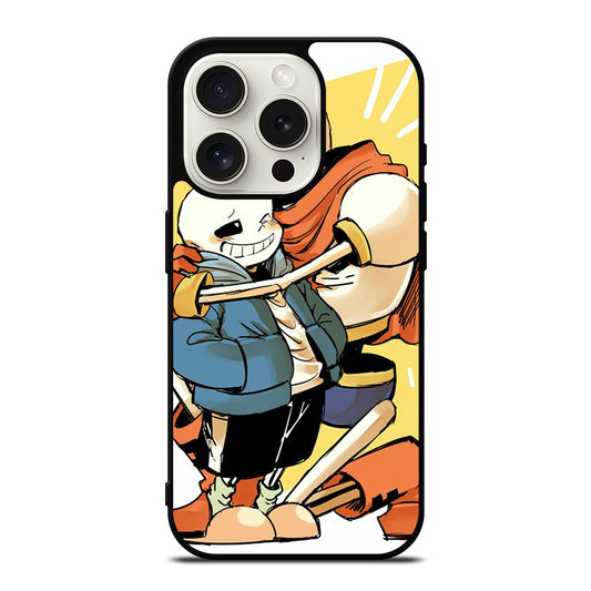 PAPYRUS AND SANS UNDERTALE 3 iPhone 15 Pro Case Cover