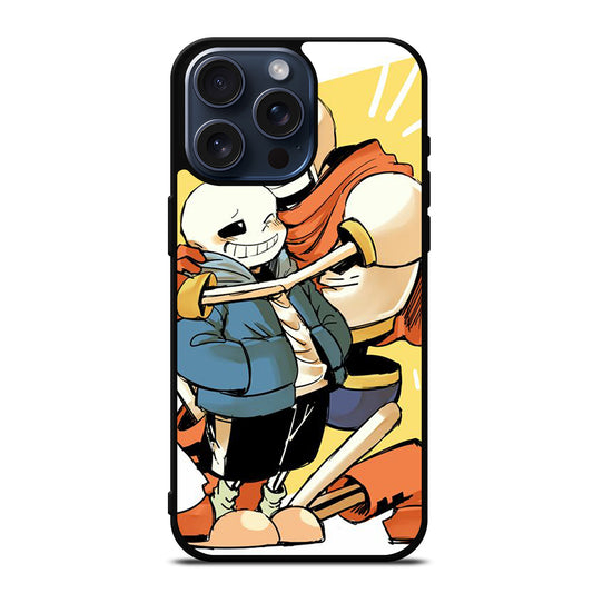 PAPYRUS AND SANS UNDERTALE 3 iPhone 15 Pro Max Case Cover