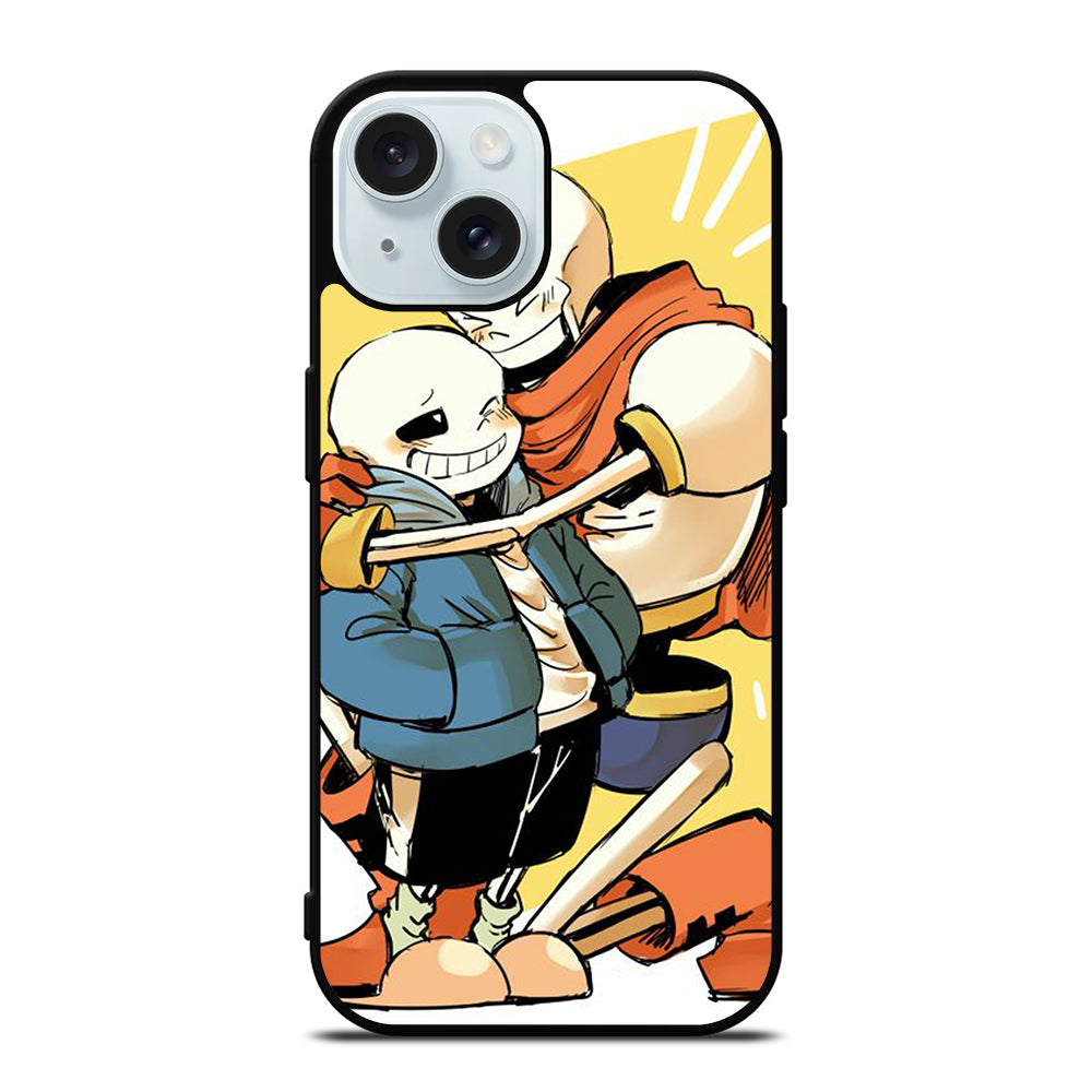 PAPYRUS AND SANS UNDERTALE 3 iPhone 15 Case Cover
