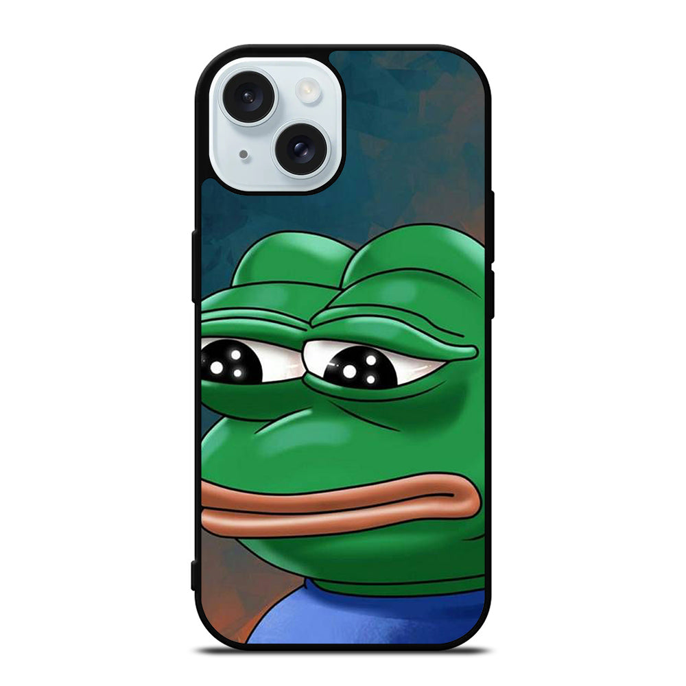 PEPE THE SMUG FROG ART iPhone 15 Case Cover