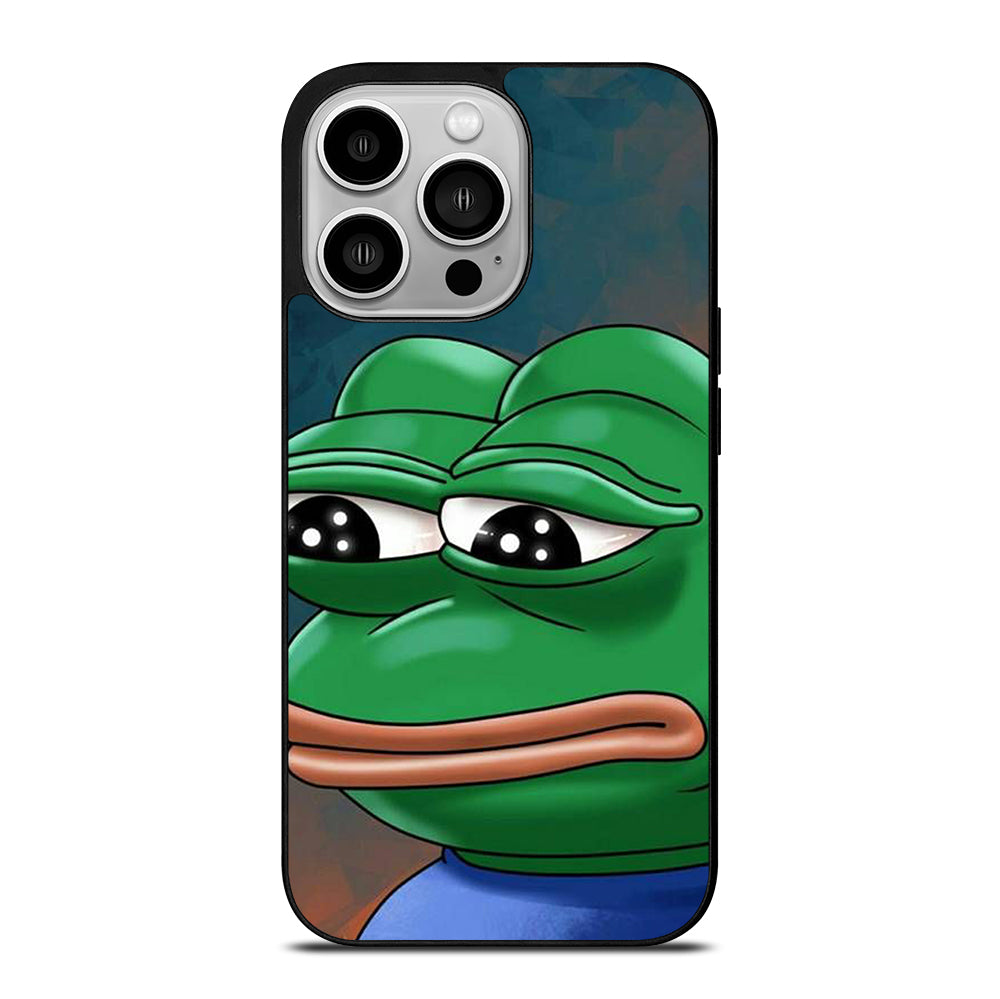 PEPE THE SMUG FROG ART iPhone 14 Pro Case Cover