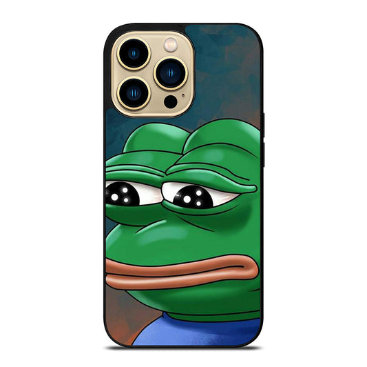 PEPE THE SMUG FROG ART iPhone 14 Pro Max Case Cover