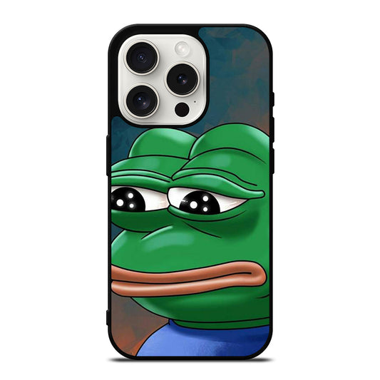 PEPE THE SMUG FROG ART iPhone 15 Pro Case Cover