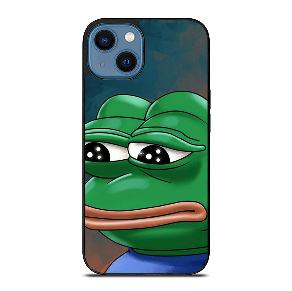 PEPE THE SMUG FROG ART iPhone 14 Case Cover