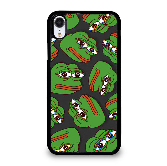PEPE THE SMUG FROG PATTERN 2 iPhone XR Case Cover