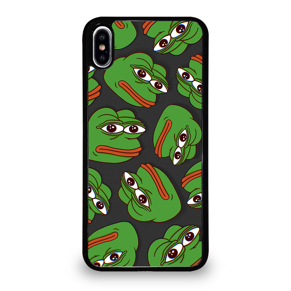 PEPE THE SMUG FROG PATTERN 2 iPhone XS Max Case Cover
