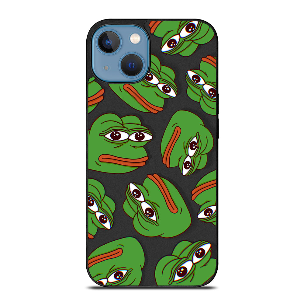 PEPE THE SMUG FROG PATTERN 2 iPhone 13 Case Cover