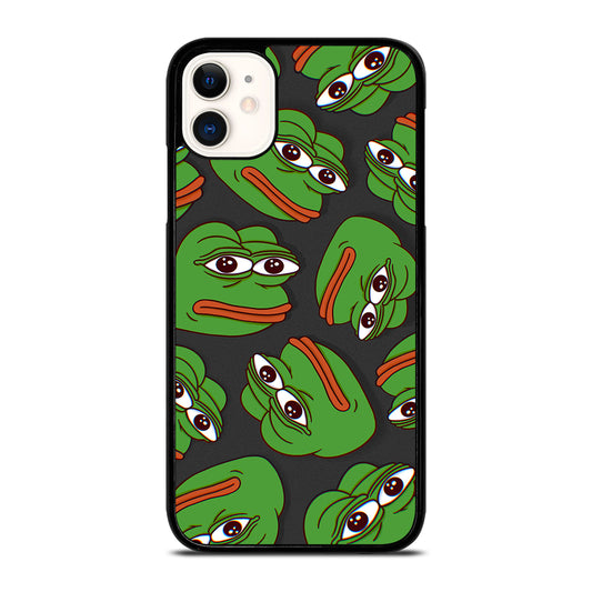 PEPE THE SMUG FROG PATTERN 2 iPhone 11 Case Cover