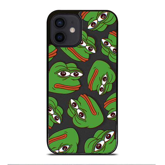 PEPE THE SMUG FROG PATTERN 2 iPhone 12 Mini Case Cover