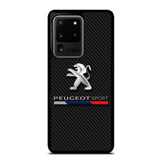 PEUGEOT CARBON CAR LOGO Samsung Galaxy S20 Ultra Case Cover