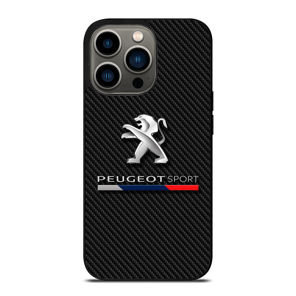 PEUGEOT CARBON CAR LOGO iPhone 13 Pro Case Cover