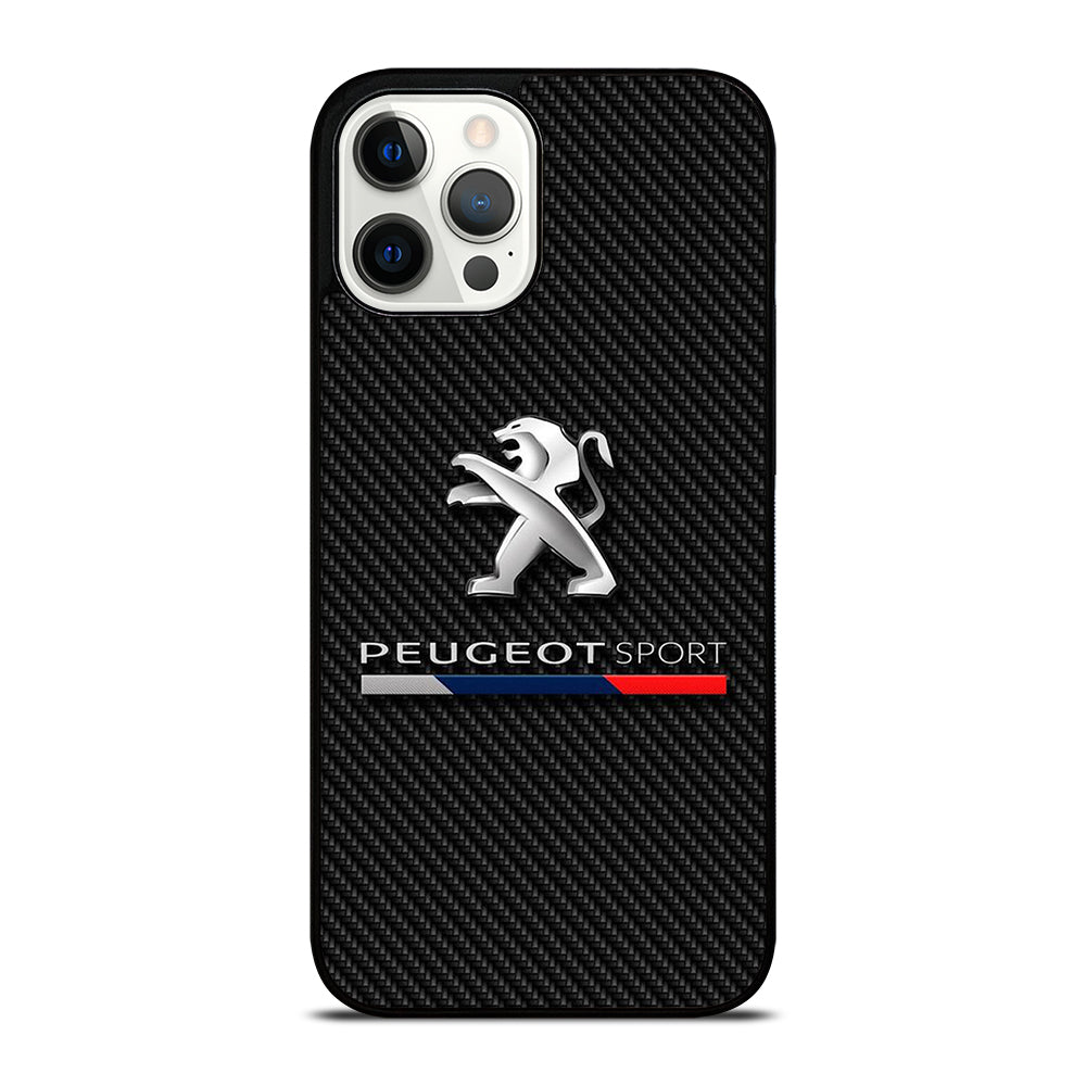 PEUGEOT CARBON CAR LOGO iPhone 12 Pro Max Case Cover