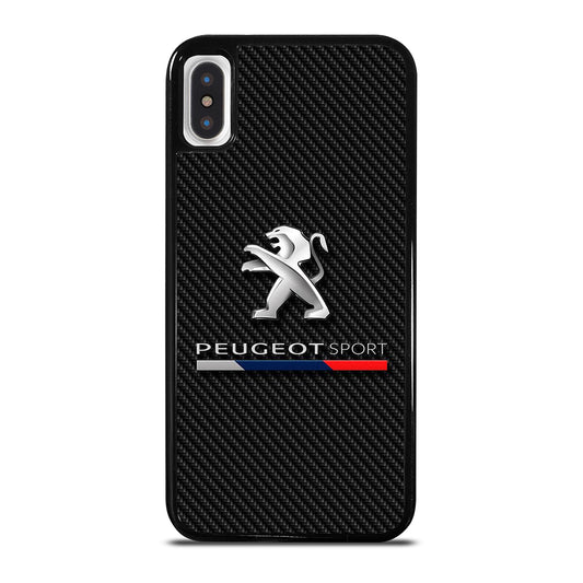PEUGEOT CARBON CAR LOGO iPhone X / XS Case Cover