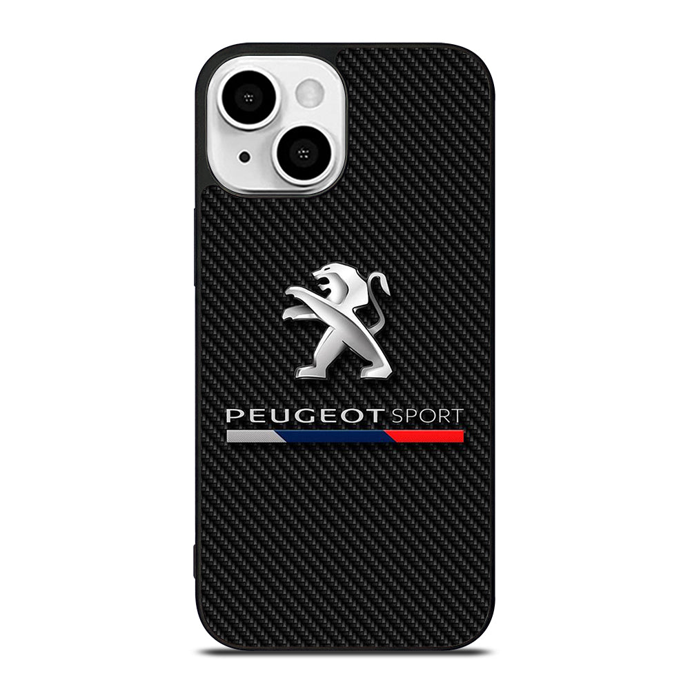 PEUGEOT CARBON CAR LOGO iPhone 13 Mini Case Cover