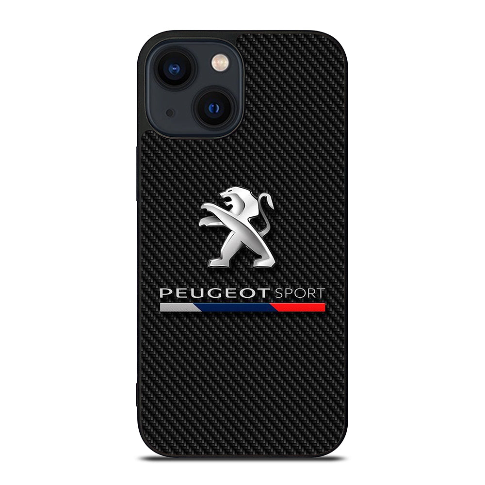PEUGEOT CARBON CAR LOGO iPhone 14 Plus Case Cover