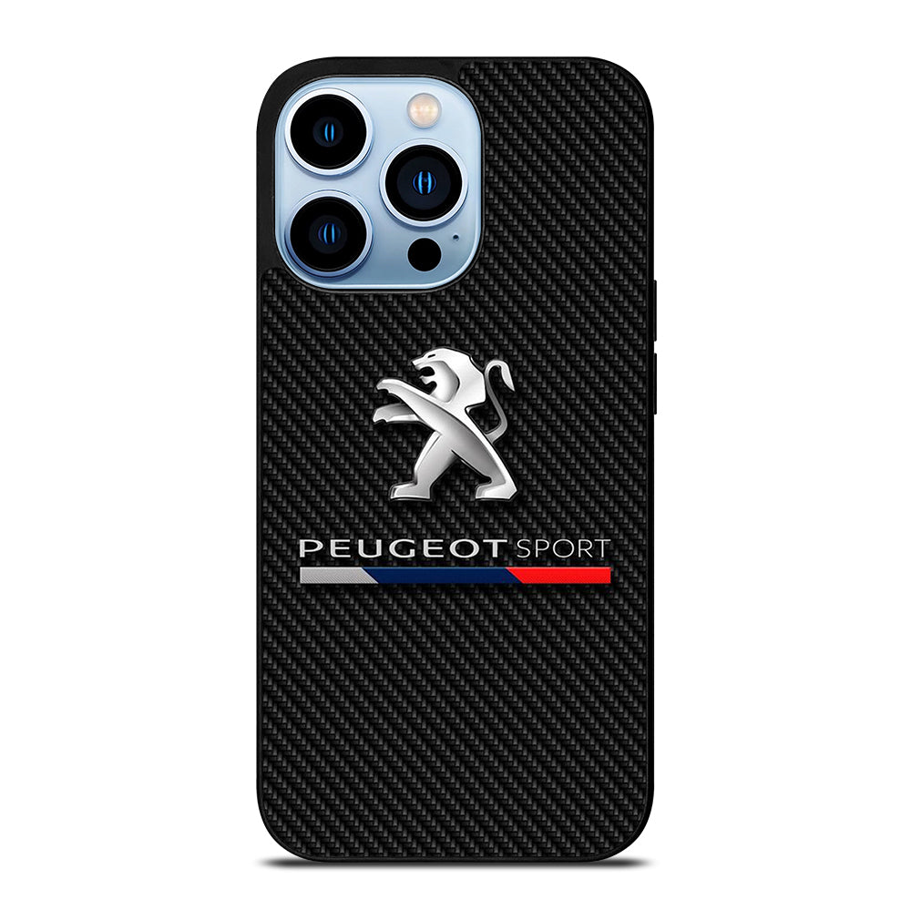 PEUGEOT CARBON CAR LOGO iPhone 13 Pro Max Case Cover