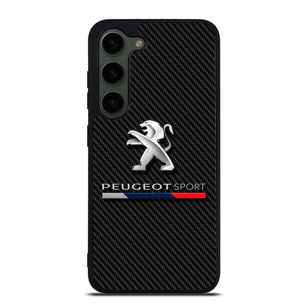 PEUGEOT CARBON CAR LOGO Samsung Galaxy S23 Plus Case Cover
