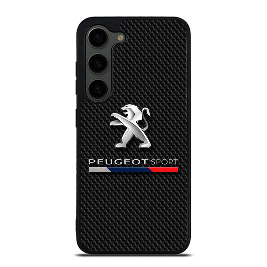 PEUGEOT CARBON CAR LOGO Samsung Galaxy S23 Plus Case Cover