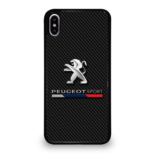 PEUGEOT CARBON CAR LOGO iPhone XS Max Case Cover
